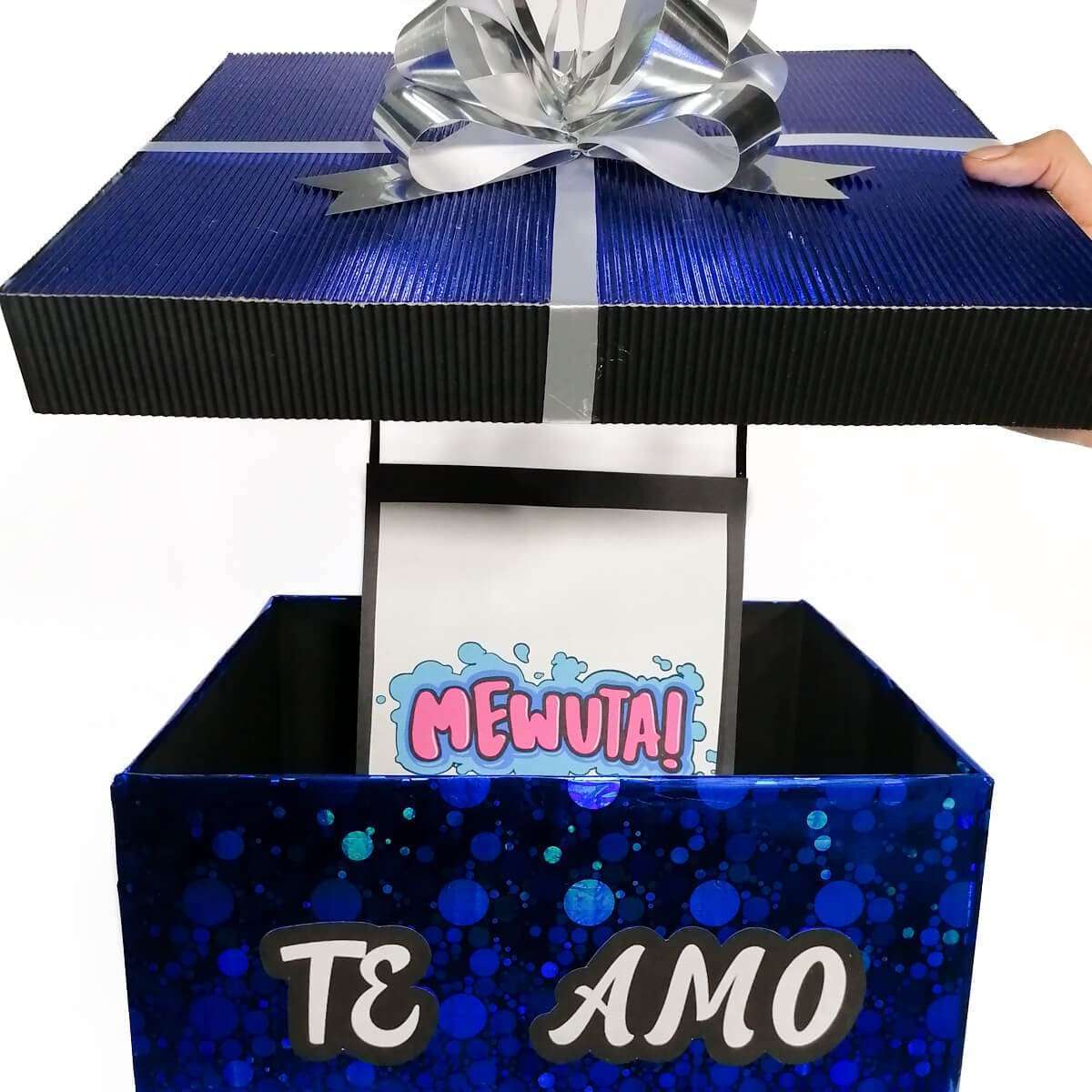 Caja de Regalo Sorpresa con Fotos Personalizable en Color a Elección, Modelo 1 - Imagen 2